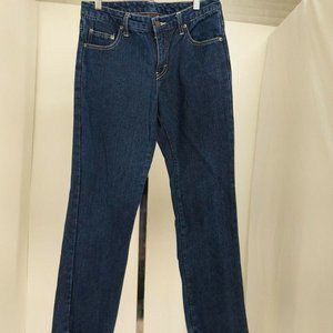 DICKIES  BLUE DARK WASH LINING & SHELL 100% COTTON WOMEN'S JEANS SIZE: 6R